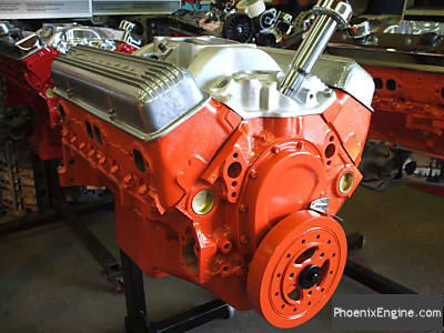 Chevy 327 350HP crate engine - double hump fuel injected