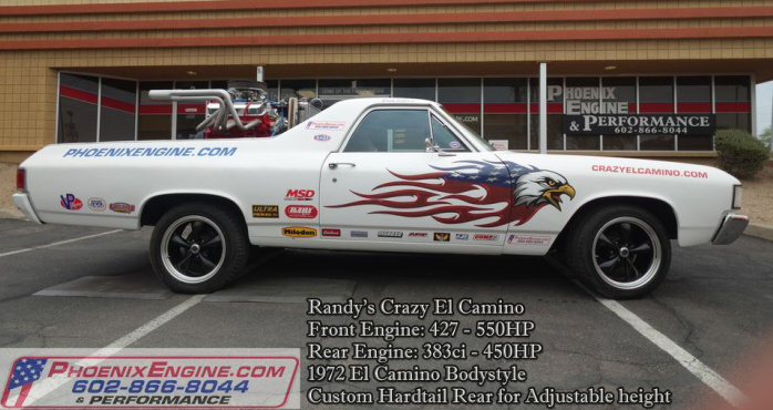 Randy's crazy El Camino - 427ci 550hp engine