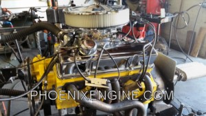 Chevrolet engine yellow